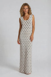 Long Pôla beige dress