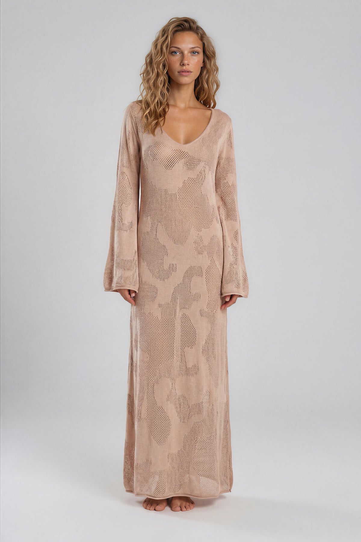 Dress of algae Néa bright brown