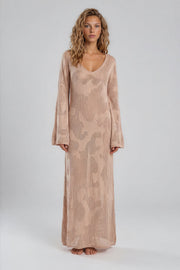 Dress of algae Néa bright brown