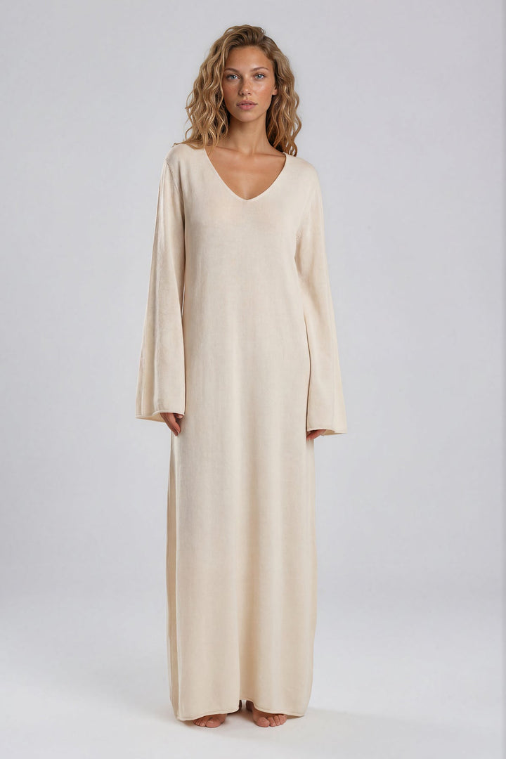 Dress of sea algae Maris beige