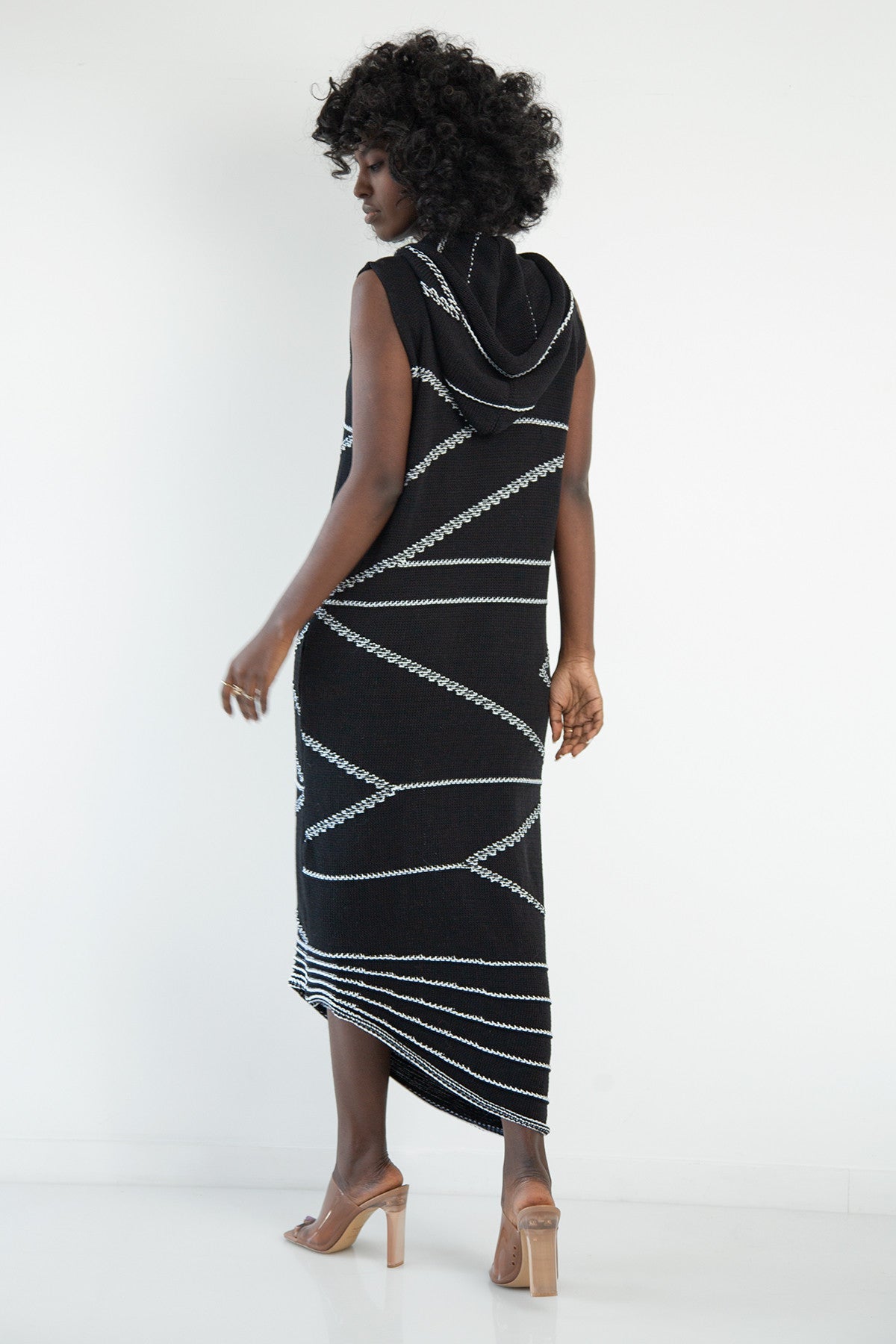 Black cotton beach dress