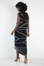 Black cotton beach dress