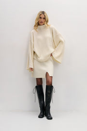 Cashmere sweater CASHMERE PURE LOVE ecru