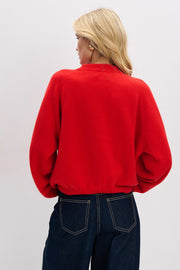 Sweter z kaszmiru Cashmere Velvet Air czerwony