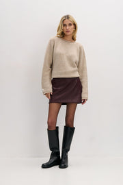 Beige merino wool sweater