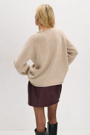 Beige merino wool sweater
