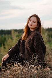 Earth Dune Brown Merino Wool Sweater
