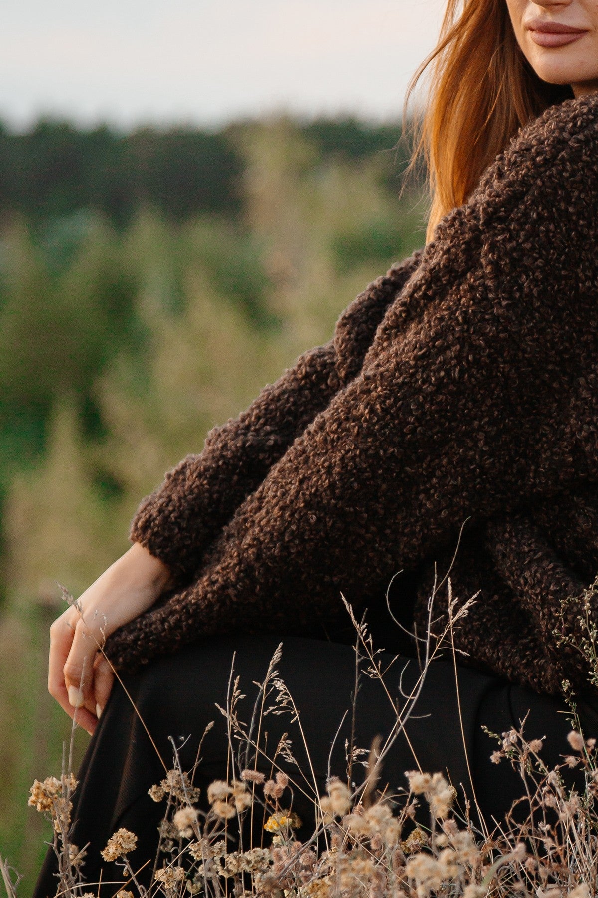 Earth Dune Brown Merino Wool Sweater