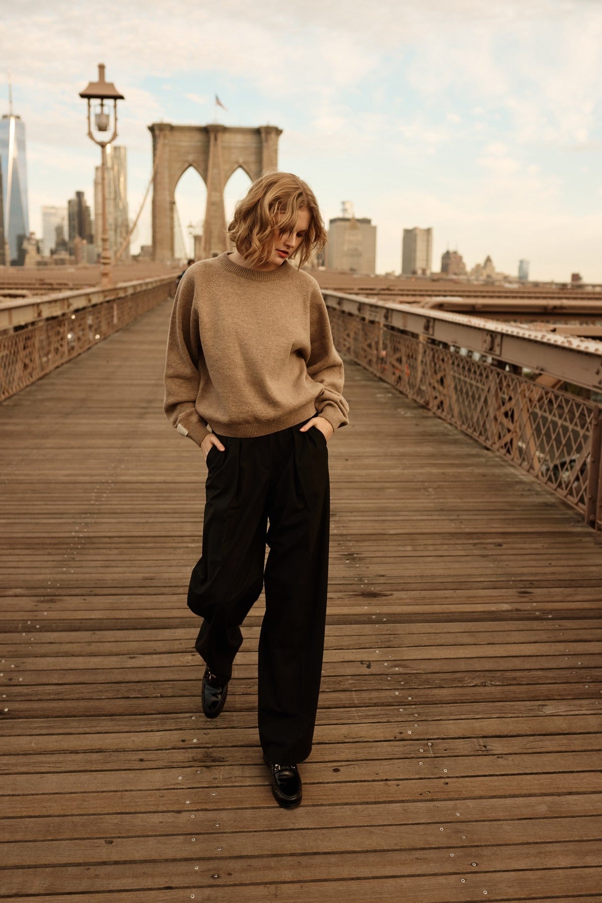 Pure Ease Coffee Merino Wool Sweater