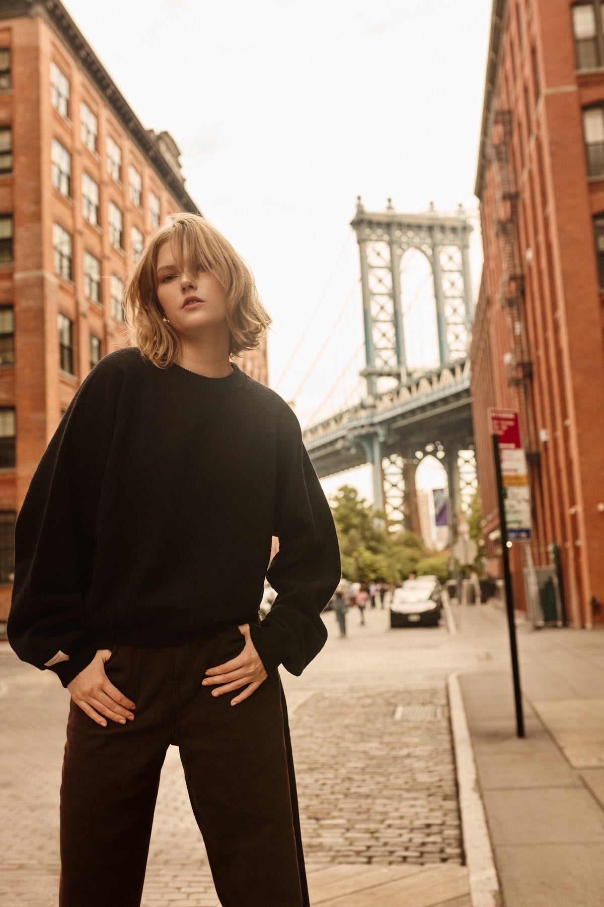 Pure Ease Merino Wool Sweater Black