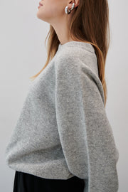 Pure Ease Gray Merino Wool Sweater