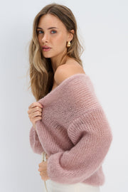 Cardigan of the kid moher Mistéra mocha