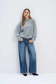 Cashmere Velvet Air Light Pink Cashmere Sweater