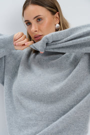 Cashmere Velvet Air Light Pink Cashmere Sweater