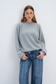 Sweter z kaszmiru Cashmere Velvet Air szary