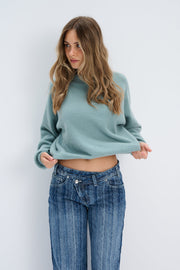 Cashmere Velvet Air Light Pink Cashmere Sweater