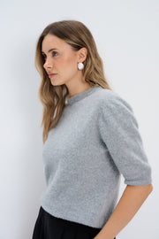 Lumi cashmere blouse light pink