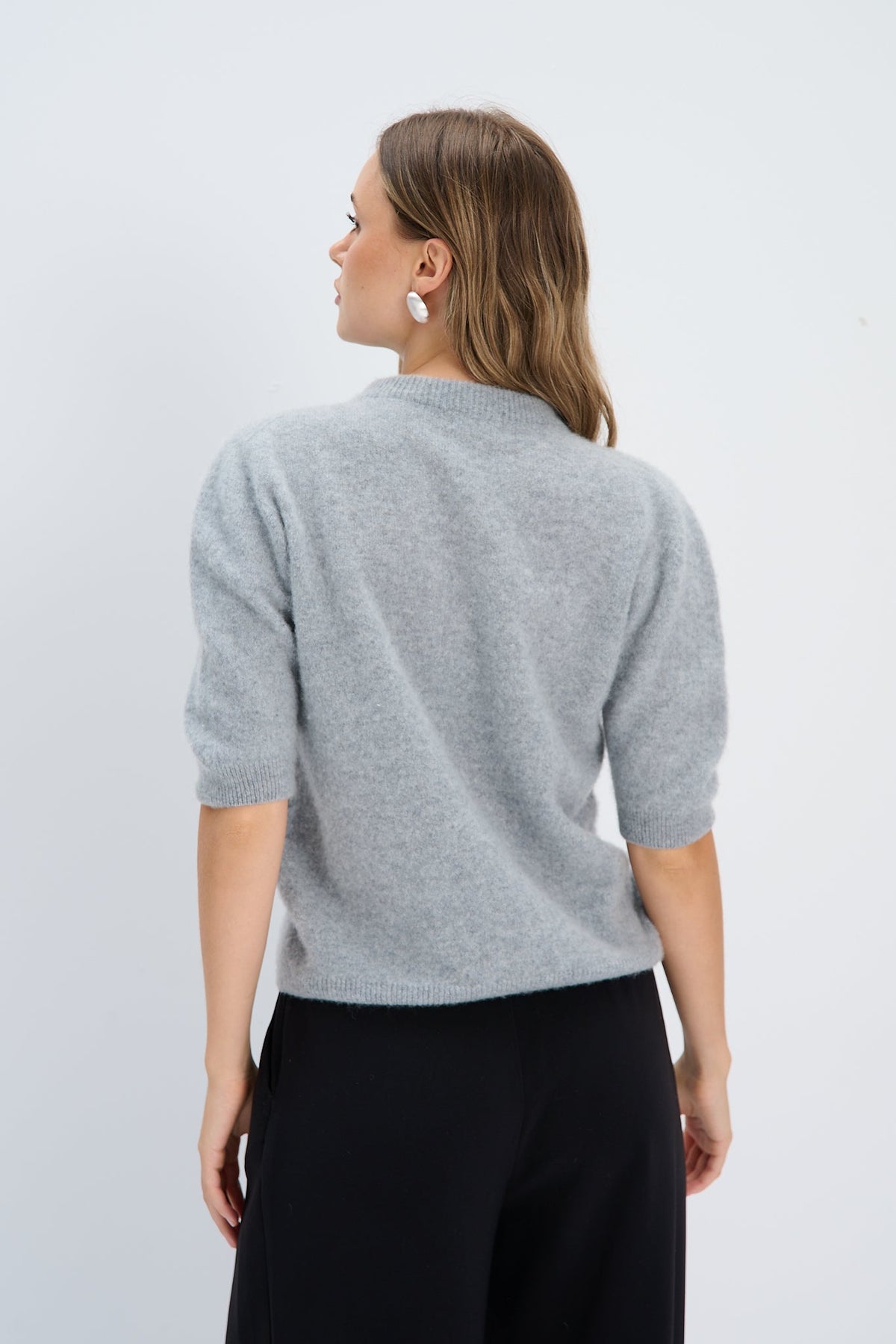 Lumi cashmere blouse light pink