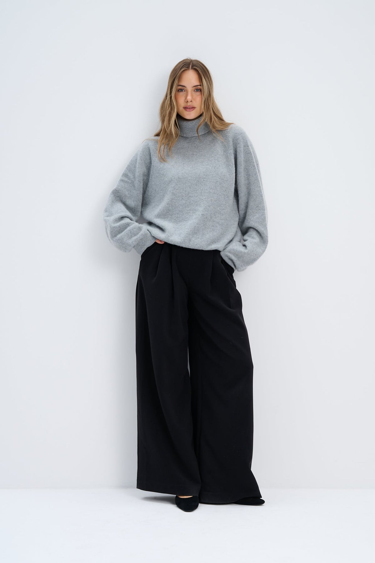 Cashmere turtleneck sweater CASHMERE VELVET AIR red