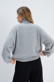 Cashmere turtleneck sweater CASHMERE VELVET AIR red