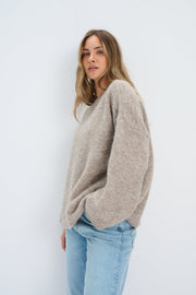 Sweter z wełny alpaki Avalon taupe