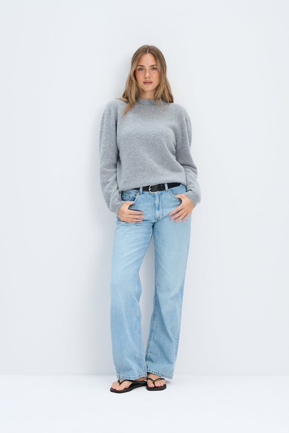Sweter z kaszmiru CASHMERE PURE FORM szary
