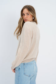 Sweter z kaszmiru CASHMERE PURE FORM beżowy