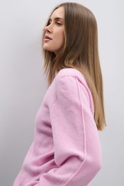 Softscape ecru cashmere and merino wool sweater
