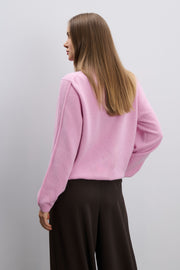 Softscape ecru cashmere and merino wool sweater