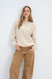 Softscape Beige Cashmere and Merino Wool Sweater