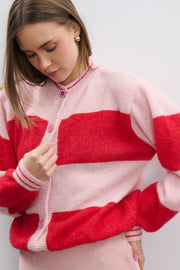 Sweet Ritual Red Alpaca Wool Cardigan