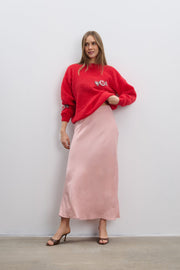 Candy Knit red alpaca wool sweater