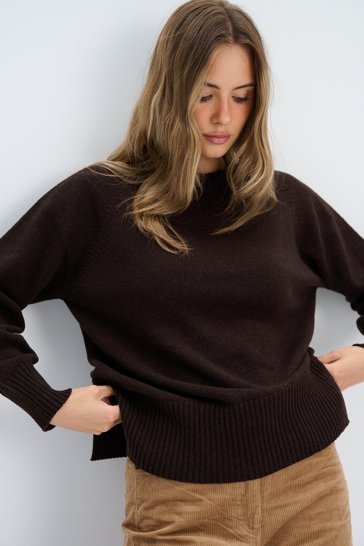 Merinos Mellow wool sweater brown