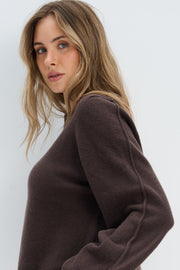 Softscape Cashmere and Merino Wool Sweater Brown