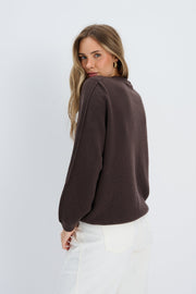 Softscape Cashmere and Merino Wool Sweater Brown