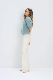 Lumi cashmere blouse light pink