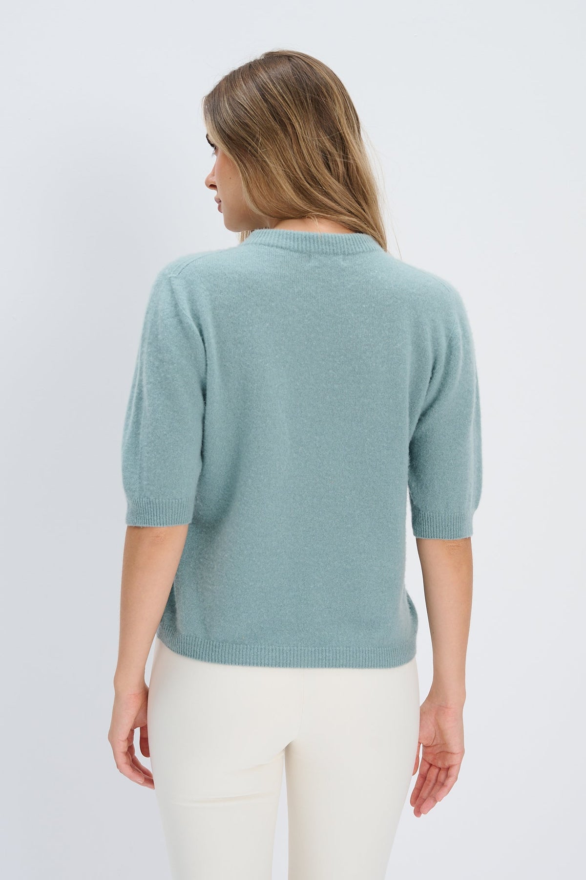 Lumi cashmere blouse light pink