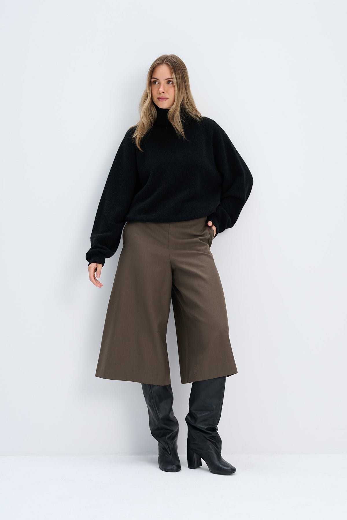 Cashmere turtleneck sweater CASHMERE VELVET AIR red