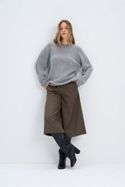 Softscape ecru cashmere and merino wool sweater