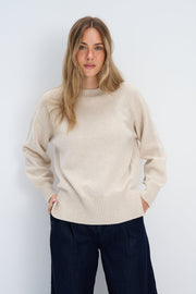Merinos melow wool sweater beige