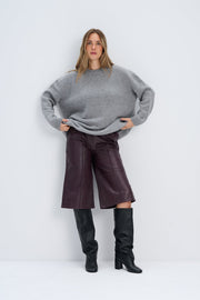 Éloise cashmere and merino wool sweater, red
