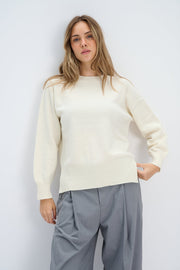 Merinos melow ecru wool sweater