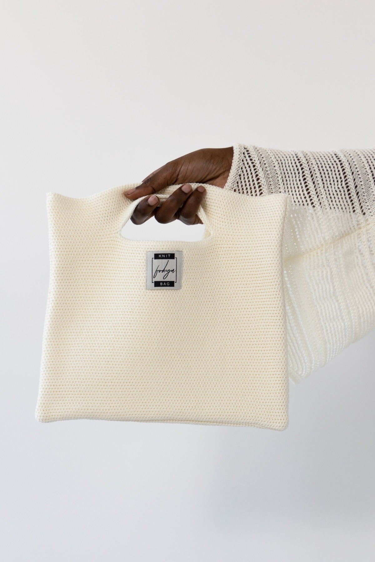 Cotton sack, of ecru cotton