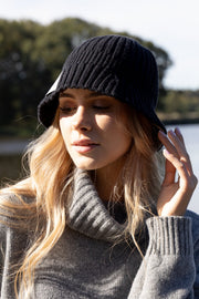 Black woolen hat