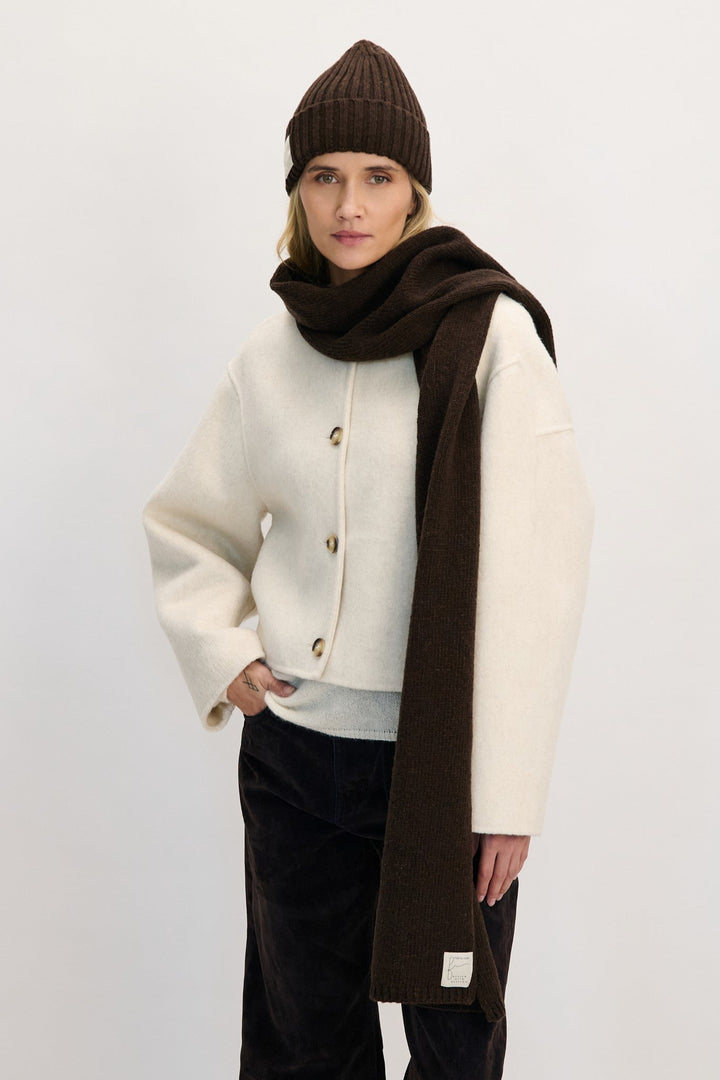 Wool brown shawl