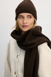 Brown woolen scarf